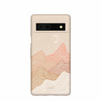 Seashell Pink Peaks Google Pixel 7a Case