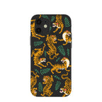 Black Playful Tigers iPhone 12/ iPhone 12 Pro Case