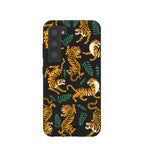 Black Playful Tigers Samsung Galaxy S23 Case