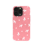 Bubblegum Pink Poodle and Bows iPhone 13 Pro Case