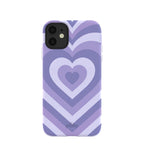 Lavender Power Hearts iPhone 11 Case