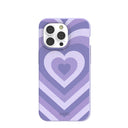 Coque iPhone 14 Pro Lavender Power Hearts