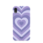 Lavender Power Hearts iPhone XR Case