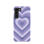 Lavender Power Hearts Samsung Galaxy S22 Case