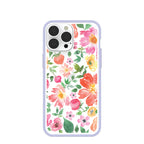 Clear Prairie Florals iPhone 13 Pro Max Case With Lavender Ridge
