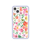 Clear Prairie Florals iPhone 14 Case With Lavender Ridge