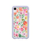 Clear Prairie Florals iPhone XR Case With Lavender Ridge