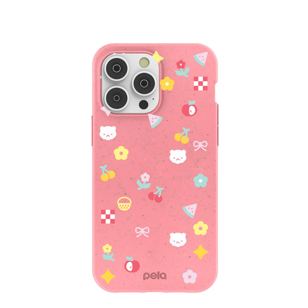 Bubblegum Pink Pretty Picnic iPhone 14 Pro Max Case – Pela Case