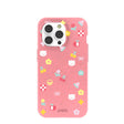 Coque Pretty Picnic rose bonbon pour iPhone 14 Pro