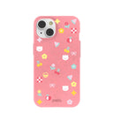 Coque iPhone 14 rose bonbon Pretty Picnic