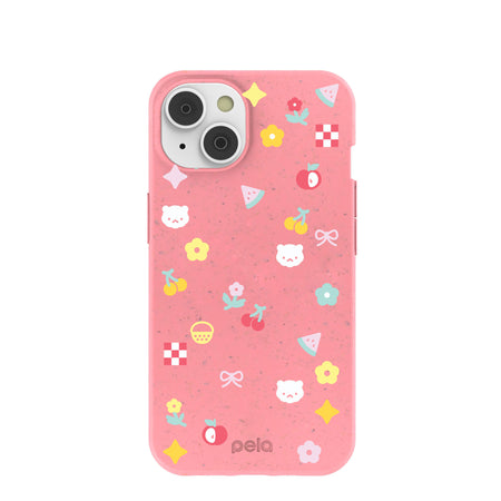 Bubblegum Pink Pretty Picnic iPhone 14 Case – Pela Case