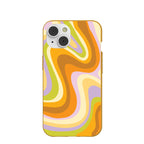 Honey Psychedelic Wave iPhone 14 Case