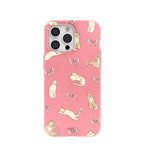 Bubblegum Pink Purrfection iPhone 15 Pro Max Case
