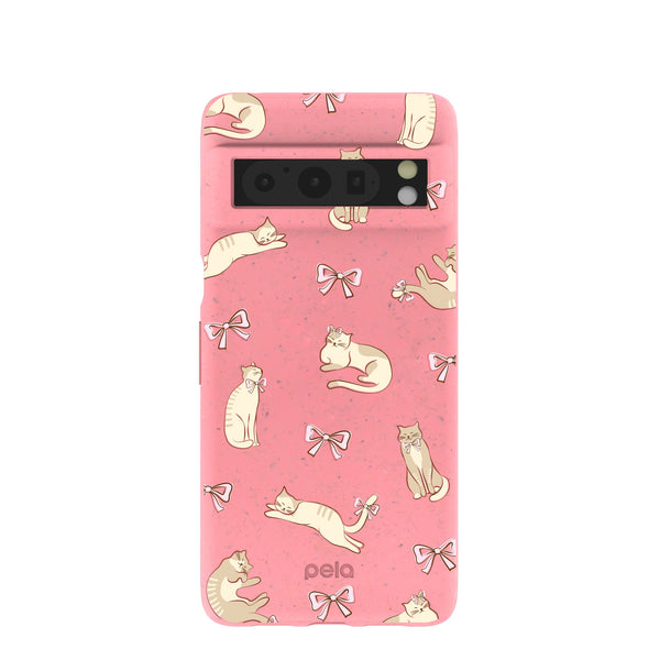 Custodia Per Google Pixel 8a Con Stampa Floreale - TPU Trasparente Antiurto, Rosa - 3