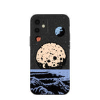 Black Retro Moon iPhone 12 Mini Case