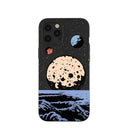 Coque noire rétro lune pour iPhone 12 Pro Max