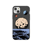Black Retro Moon iPhone 14 Plus Case