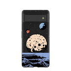 Black Retro Moon Google Pixel 6 Case