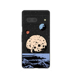 Black Retro Moon Google Pixel 7 Case