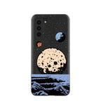 Black Retro Moon Samsung Galaxy S21 Case
