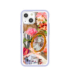 Clear Romanticized iPhone 13 Mini Case With Lavender Ridge