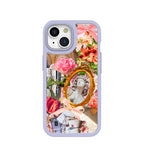 Clear Romanticized iPhone 15 Case With Lavender Ridge