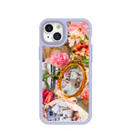 Clear Romanticized iPhone 15 Plus Case With Lavender Ridge