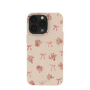 Coque iPhone 13 Pro Motif coquillages, roses et nœuds