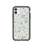 Clear Shadow Blooms iPhone 11 Case With Black Ridge