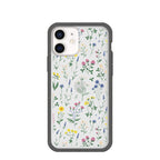 Clear Shadow Blooms iPhone 12/ iPhone 12 Pro Case With Black Ridge