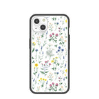 Clear Shadow Blooms iPhone 13 Case With Black Ridge