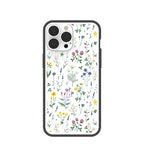 Clear Shadow Blooms iPhone 13 Pro Max Case With Black Ridge