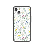 Clear Shadow Blooms iPhone 14 Case With Black Ridge
