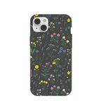 Black Shadow Blooms iPhone 14 Plus Case