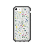 Clear Shadow Blooms iPhone 6/6s/7/8/SE Case With Black Ridge