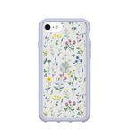 Clear Shadow Blooms iPhone 6/6s/7/8/SE Case With Lavender Ridge