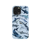 Powder Blue Sharks iPhone 13 Pro Max Case