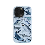 Powder Blue Sharks iPhone 13 Pro Case