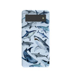 Powder Blue Sharks Google Pixel 6 Case