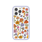 Clear Shrooms and Blooms iPhone 14 Pro Case With Lavender Ridge