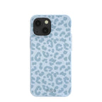 Powder Blue Sky Leopard iPhone 13 Mini Case