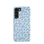 Powder Blue Sky Leopard Samsung Galaxy S22 Case