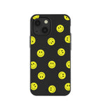 Black Smiley iPhone 13 Mini Case