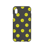 Black Smiley iPhone XR Case