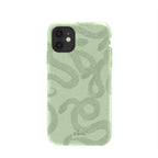 Sage Green Snaky iPhone 11 Case