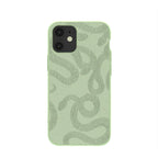 Sage Green Snaky iPhone 12 Mini Case