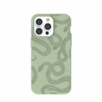 Sage Green Snaky iPhone 14 Pro Max Case
