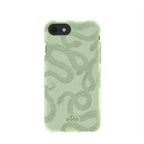 Sage Green Snaky iPhone 6/6s/7/8/SE Case