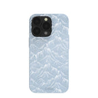 Powder Blue Snowy Mountains iPhone 13 Pro Case