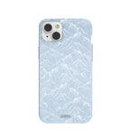 Powder Blue Snowy Mountains iPhone 14 Plus Case